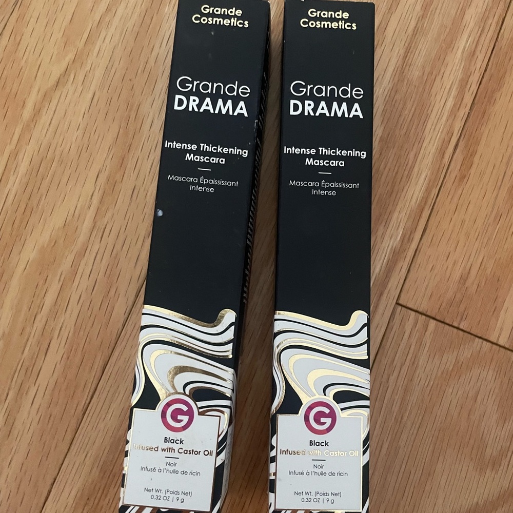 - Grande mascara set 2 black infused with oil for lash growth